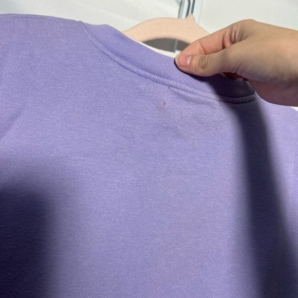 Holiday Tradition Lavender Crewneck Embroidered Snowflake Embellishments - Picture 9 of 9